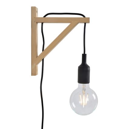 Lucide 08208/01/30 - väggbelysning FIX WALL 1xE27/60W/230V svart