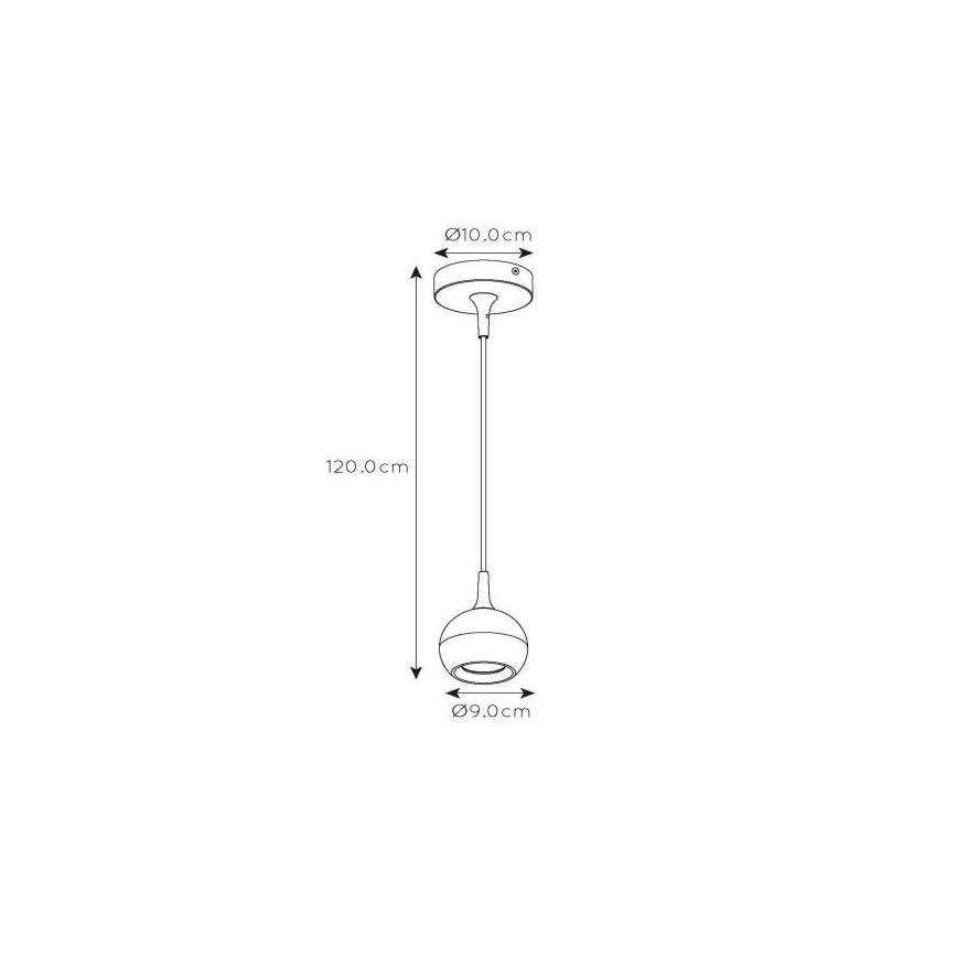 Lucide 09434/01/31 - Ljusskrona med upphängningsrem  FAVORI 1xGU10/5W/230V vit 