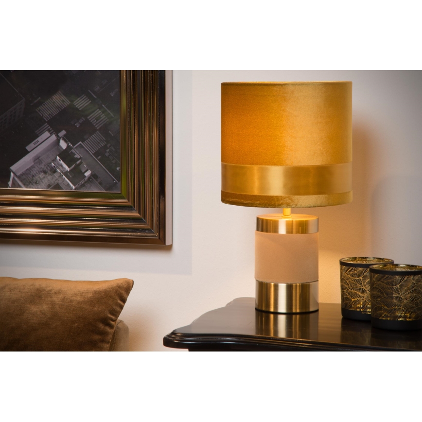 Lucide 10500/81/34 - Bordslampa EXTRAVAGANZA FRIZZLE 1xE14/40W/230V guld