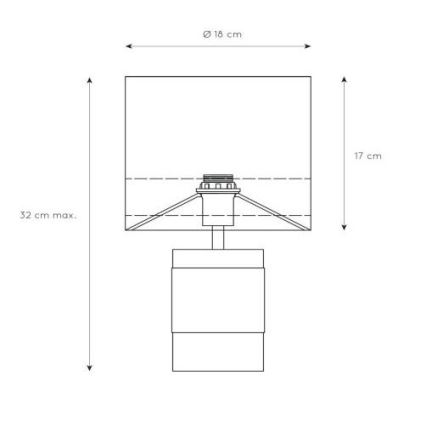 Lucide 10500/81/34 - Bordslampa EXTRAVAGANZA FRIZZLE 1xE14/40W/230V guld