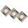 Lucide 11002/15/12 - KIT 3x LED Dimbar infälld belysning FOCUS 1xGU10/5W/230V krom vinklat