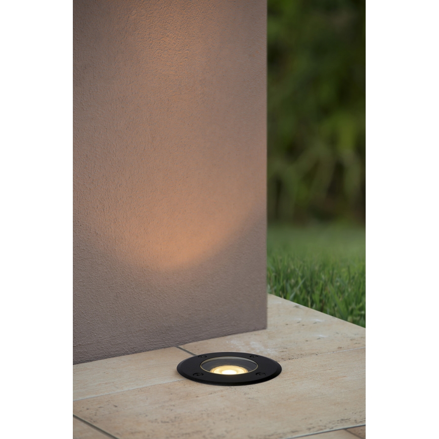 Lucide 11801/01/30 - Infälld lampa för utomhusbruk BILTIN 1xGU10/35W/230V IP67 svart