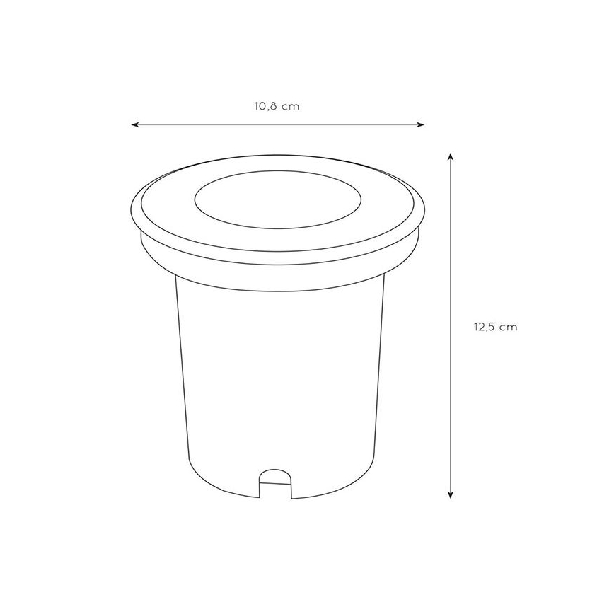 Lucide 11801/01/30 - Infälld lampa för utomhusbruk BILTIN 1xGU10/35W/230V IP67 svart