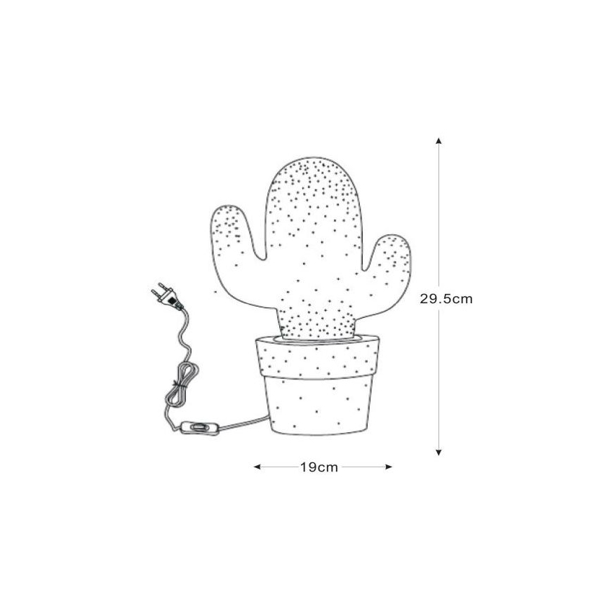 Lucide 13513/01/31 - Bordslampa CACTUS 1xE14/40W/230V vit