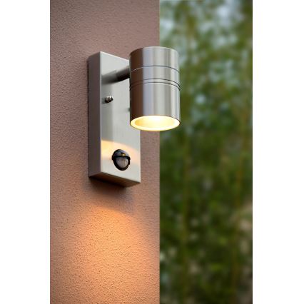 Lucide 14866/05/12 - LED belysning med sensor för utomhusbruk ARNE-LED 1xGU10/5W/230V IP44