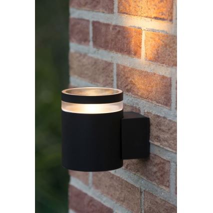 Lucide 14880/05/30 - LED Dimbar vägglampa utomhus BASCO 1xGU10/4,5W/230V IP54