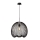 Lucide 20401/45/30 - Hängande lampa WIRIO 1xE27/60W/230V svart 46 cm