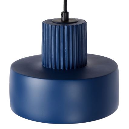 Lucide 20419/20/35 - Ljusskrona med upphängningsrem  OPHELIA 1xE27/40W/230V diameter  20 cm blå 