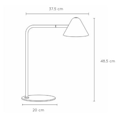 Lucide 20515/05/30 - Bordslampa DEVON LED/5W/230V svart