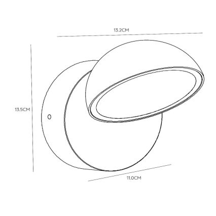 Lucide 22865/12/30 - LED Utomhusvägglampa med skymningssensor FINN LED/12W/230V IP54 svart