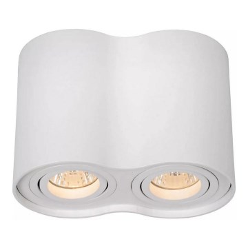 Lucide 22952/02/31 - Spotlampa TUBE 2xGU10/50W/230V vit