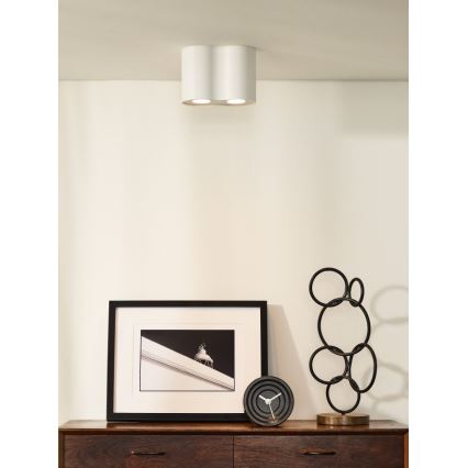 Lucide 22952/02/31 - Spotlampa TUBE 2xGU10/50W/230V vit