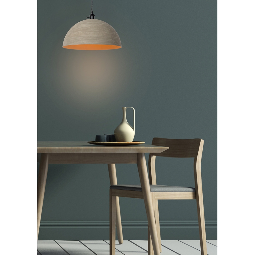 Lucide 30485/40/41 - Ljusskrona med upphängningsrem  MARNE 1xE27/60W/230V beige 