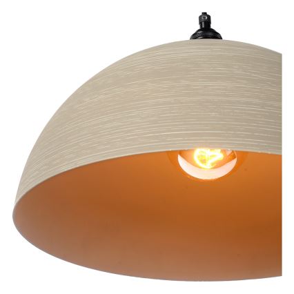 Lucide 30485/40/41 - Ljusskrona med upphängningsrem  MARNE 1xE27/60W/230V beige 