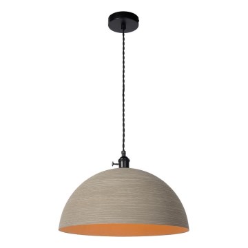 Lucide 30485/40/41 - Ljusskrona med upphängningsrem  MARNE 1xE27/60W/230V beige 
