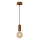 Lucide 30490/01/97 - Hängande lampa DROOPY 1xE27/60W/230V brun