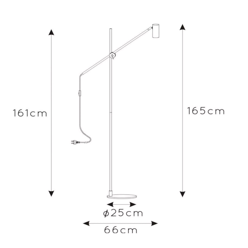 Lucide 30772/01/30 - Golvlampa  PHILINE 1xGU10/5W/230V