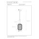 Lucide 45386/20/62 - Ljusskrona med upphängningsrem  MALOTO 1xE27/40W/230V diameter  20 cm