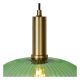 Lucide 45386/30/33 - Ljusskrona med upphängningsrem  MALOTO 1xE27/40W/230V diameter  30 cm grön