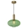 Lucide 45386/30/33 - Ljusskrona med upphängningsrem  MALOTO 1xE27/40W/230V diameter  30 cm grön