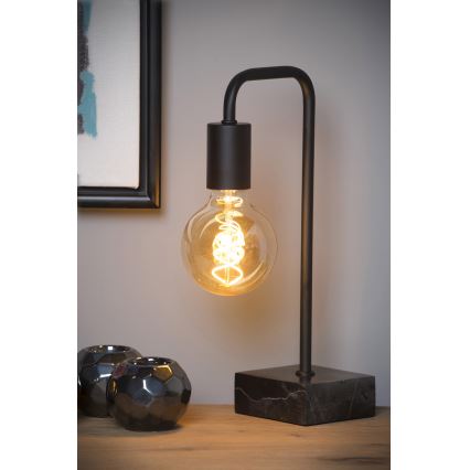 Lucide 45565/01/30 - Bordslampa  LORIN 1xE27/40W/230V svart