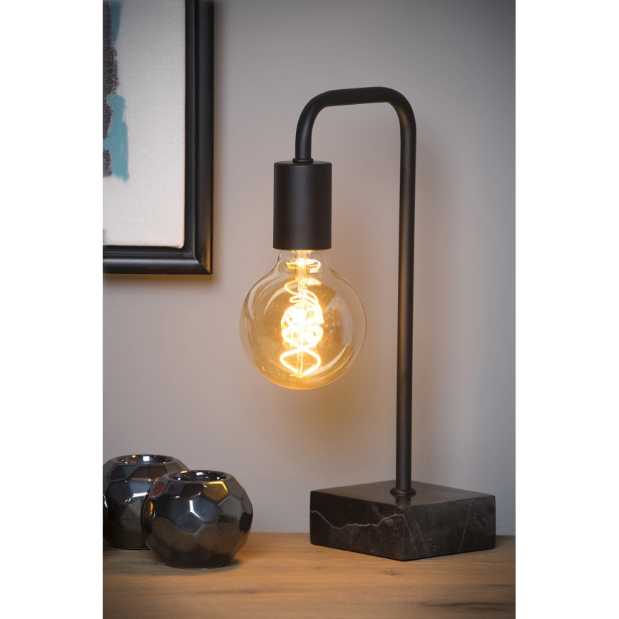 Lucide 45565/01/30 - Bordslampa  LORIN 1xE27/40W/230V svart