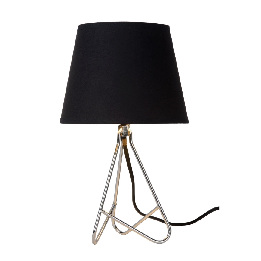 Lucide 47500/81/11 - Bordslampa GITTA 1xE14/40W/230V svart