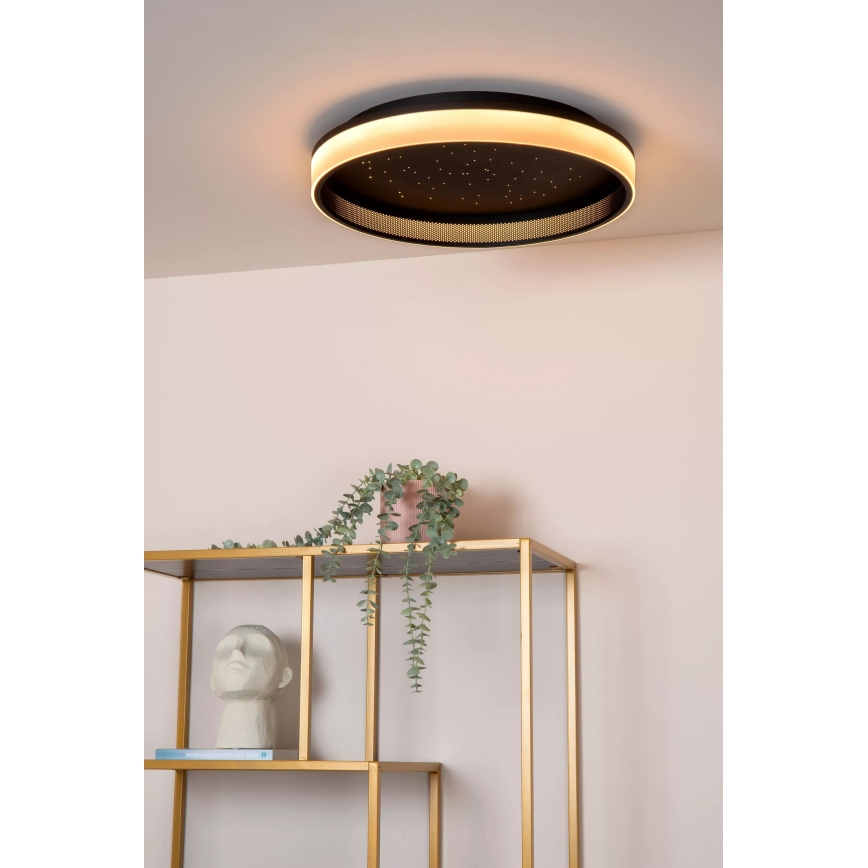 Lucide 71102/40/30 - LED Dimbar taklampa ESTREJA LED/40W/230V 2500-3000K diameter 40 cm svart + fjärrkontroll