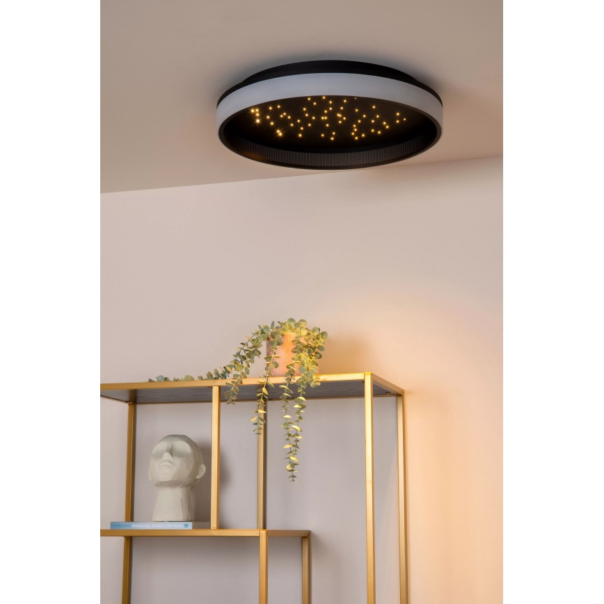 Lucide 71102/40/30 - LED Dimbar taklampa ESTREJA LED/40W/230V 2500-3000K diameter 40 cm svart + fjärrkontroll