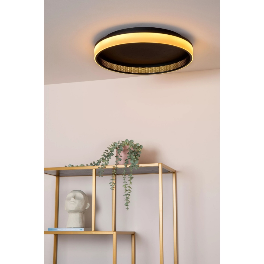 Lucide 71102/40/30 - LED Dimbar taklampa ESTREJA LED/40W/230V 2500-3000K diameter 40 cm svart + fjärrkontroll