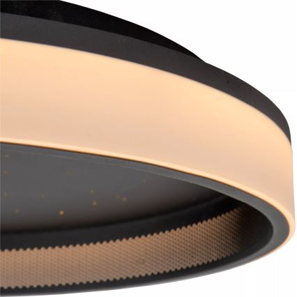 Lucide 71102/40/30 - LED Dimbar taklampa ESTREJA LED/40W/230V 2500-3000K diameter 40 cm svart + fjärrkontroll
