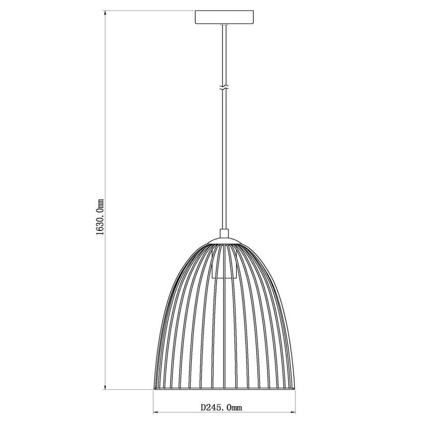 Lucide 74417/01/30 - Ljuskrona med textilsladd MACARONS 1xE27/40W/230V diameter 24,5 cm svart