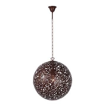 Lucide 78361/01/97 - Hängande lampa FEZ 1xE27/100W/230V brun patina