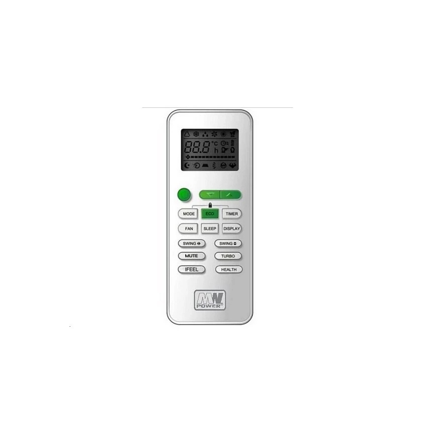 Luftkonditionering 09K V1 2,6 kW 9000 BTU Wi‑Fi Tuya vit + fjärrkontroll