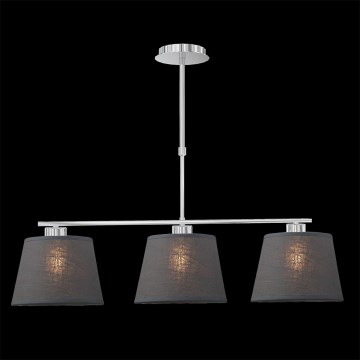 LUXERA 18067 - Ljuskrona COMBO 3xE27/60W grå