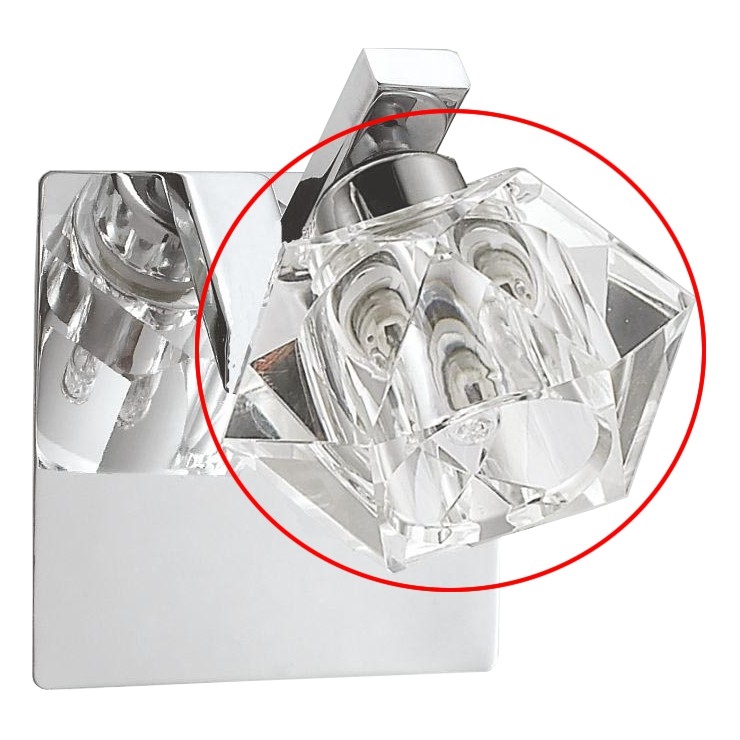 LUXERA 34038 - Reservglas till väggarmatur ZENITH