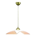 LUXERA 45128 - Ljuskrona med snöre DIAS 1xE27/60W/230V gul