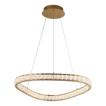 LUXERA 46151 - LED-pendel MIST med vajerupphängning, 43 W, 230 V, 4000 K, guldfinish