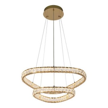 LUXERA 46152 - LED-taklampa på vajer MIST LED/65W/230V 4000K guld