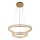 LUXERA 46152 - LED-taklampa på vajer MIST LED/65W/230V 4000K guld