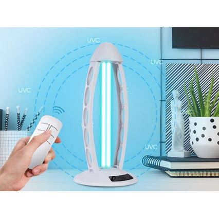 Luxera 70416 - Desinfektions germicid lampa med ozon UVC/38W/230V + fjärrkontroll