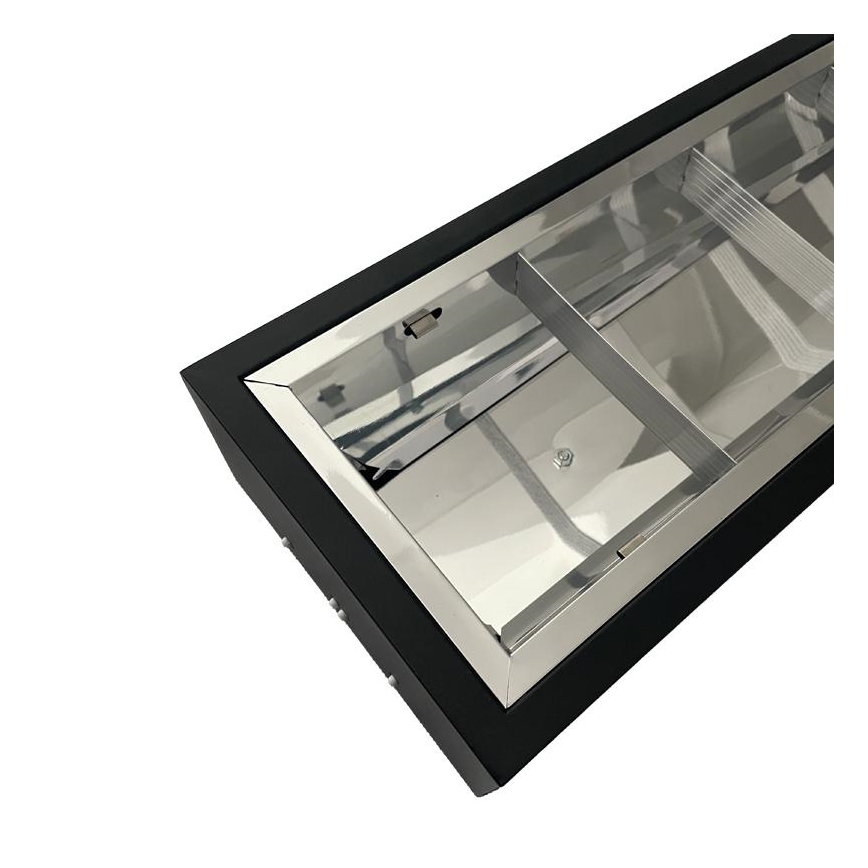 Lysrörsbelysning T8 2xG13/18W/230V 120 cm svart