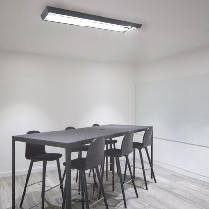 Lysrörsbelysning T8 2xG13/18W/230V 120 cm svart