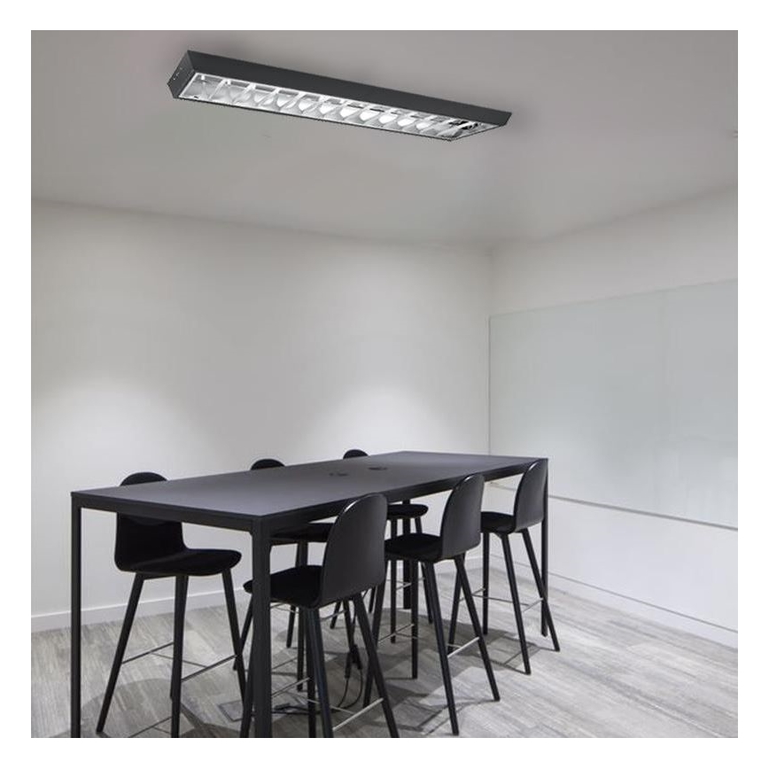 Lysrörsbelysning T8 2xG13/18W/230V 120 cm svart