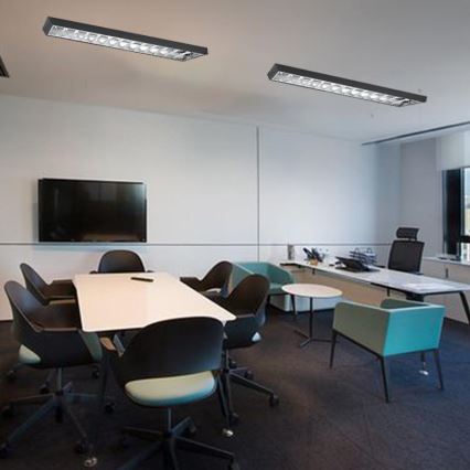 Lysrörsbelysning T8 2xG13/18W/230V 120 cm svart