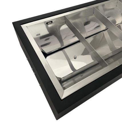 Lysrörsbelysning T8 2xG13/18W/230V 120 cm svart