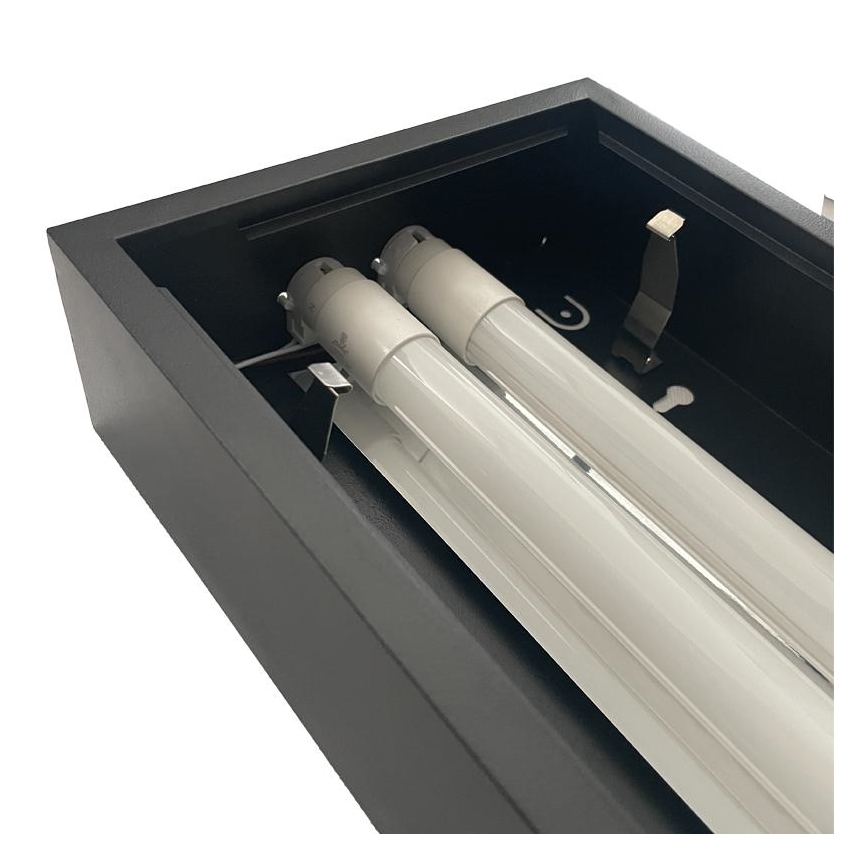 Lysrörsbelysning T8 2xG13/18W/230V 120 cm svart