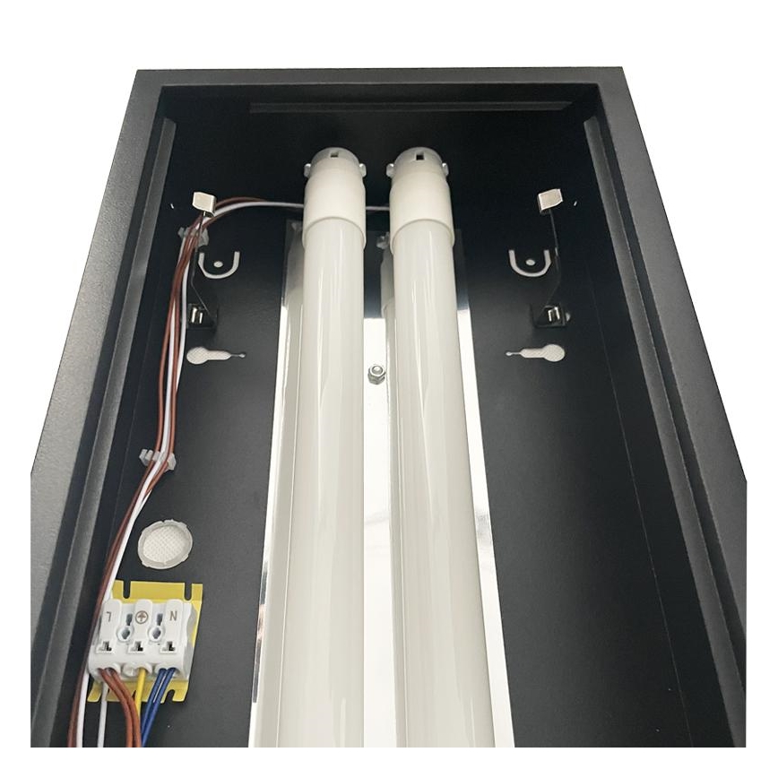 Lysrörsbelysning T8 2xG13/18W/230V 120 cm svart