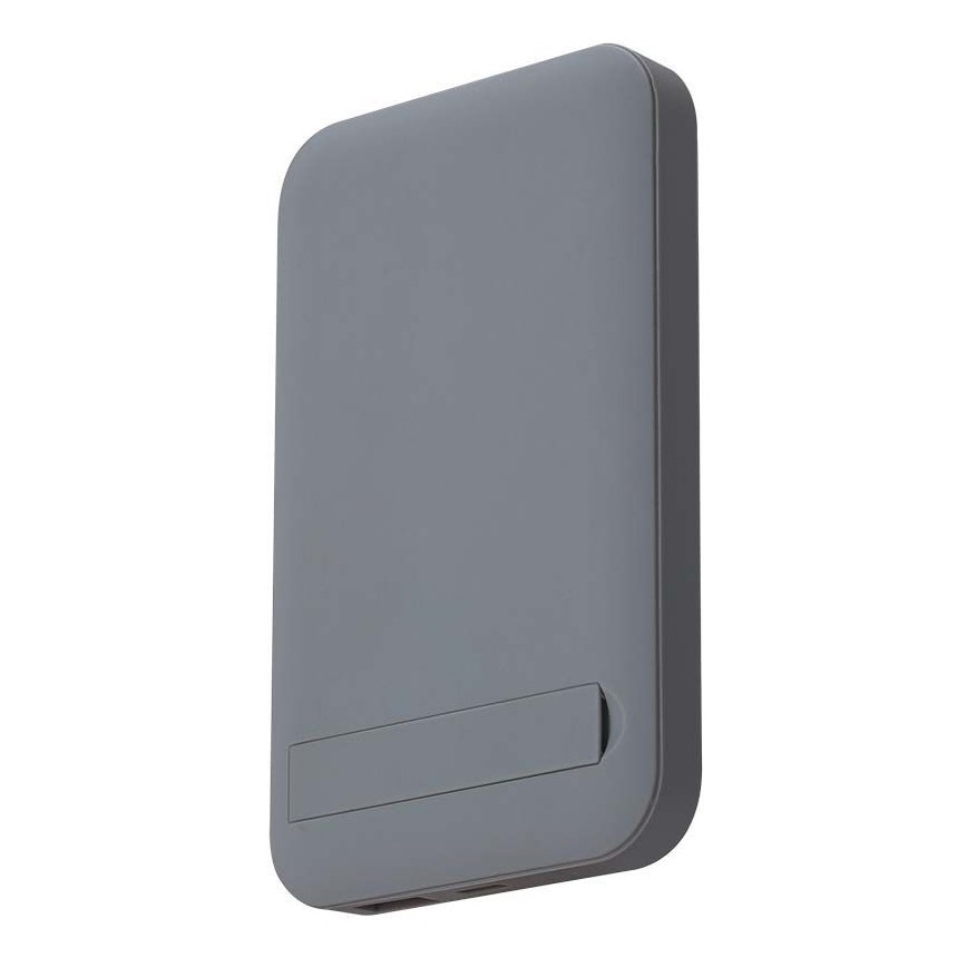 Magnetisk strömbank med trådlös laddning Power Delivery 10 000mAh/20W/3,7V grå