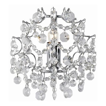 Markslöjd 102335 - Vägglampa ROSENDAL 1xE14/40W/230V skinande krom